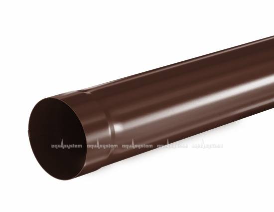 Труба водосточная AQUASYSTEM темно-коричневый матовый RAL 8017, D 90 мм, L 1 м